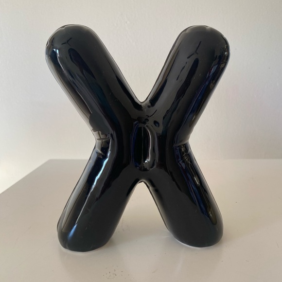 NWT Black Letter "X" Decor - Picture 1 of 4